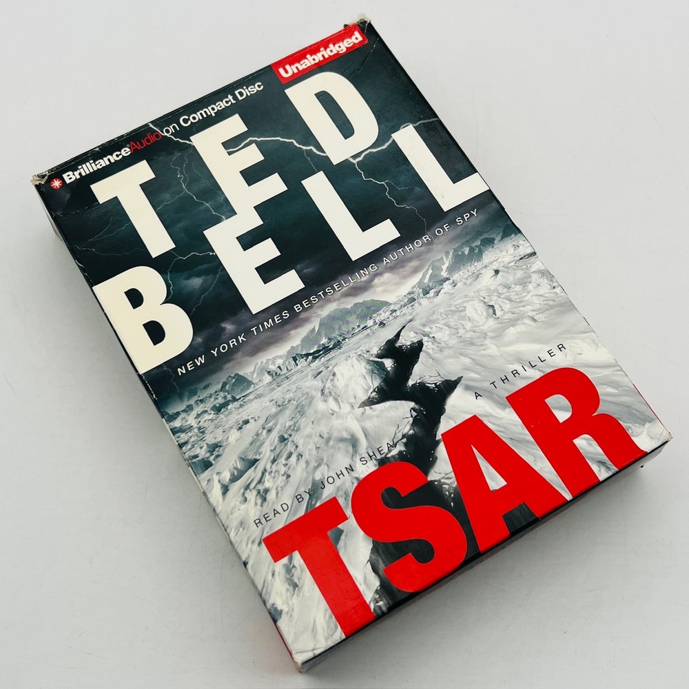 Tsar by Ted Bell Unabridged Audiobook 15 CD Set Read by John Shea Thriller Spy